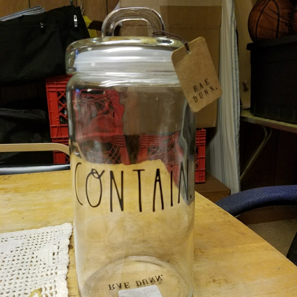 RAE DUNN "CONTAIN" canister